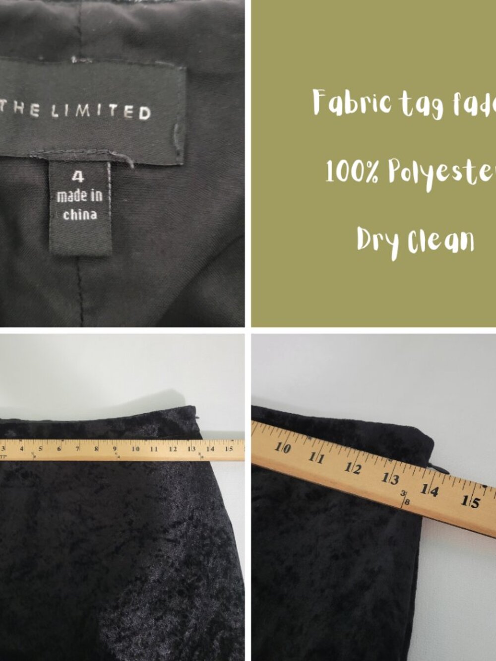 Whimsigoth Craft Practical Magic Witch Black Crushed Velvet Ruffle Hem Skirt - Picture 7 of 10